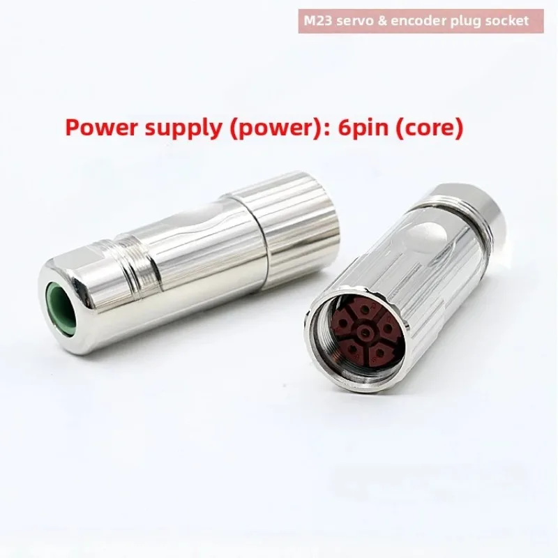 M23 Connectors 6, 8, 12, 17, 19 Pins Male and Female, Pinhole Servo Motor Encoder Socket Plug