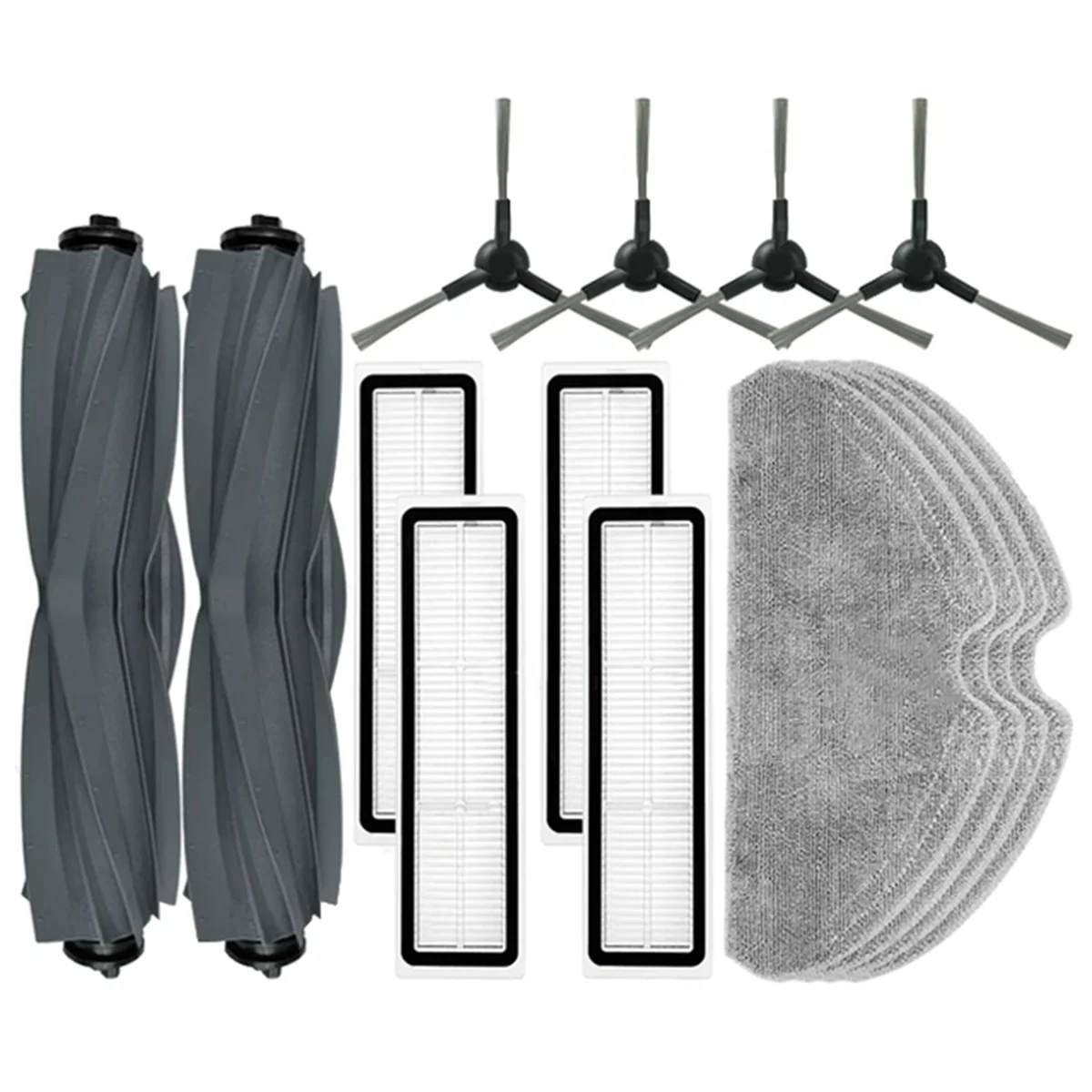 ABKR para Dreame D9 Max Gen 2, D10s Pro, D10s accesorios de Robot aspirador filtros de cepillo principal fregona piezas de repuesto de trapo