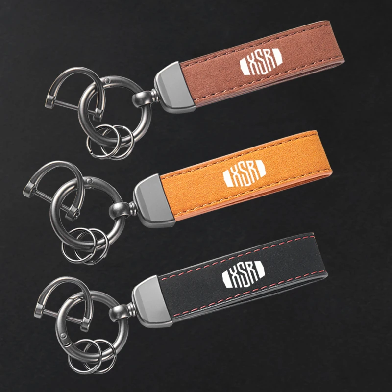 

Высококачественный кожаный замшевый брелок для ключей мотоцикла для YAMAHA XSR700 XSR 700 XSR900 XSR 900 XSR125 155, аксессуары