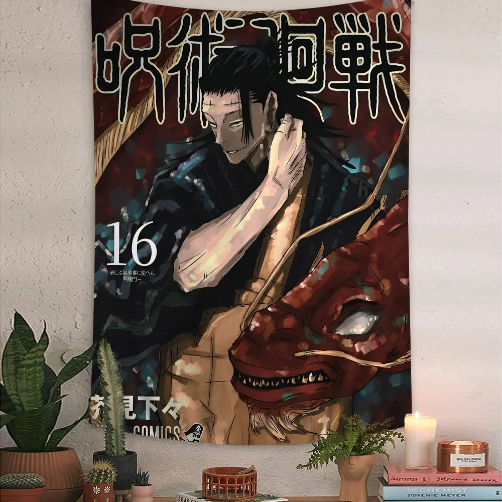 Jujutsu Kaisen Suguru Geto Tapestry Anime Tapestry Hanging Tarot Hippie Wall Rugs Dorm Wall Hanging Sheets