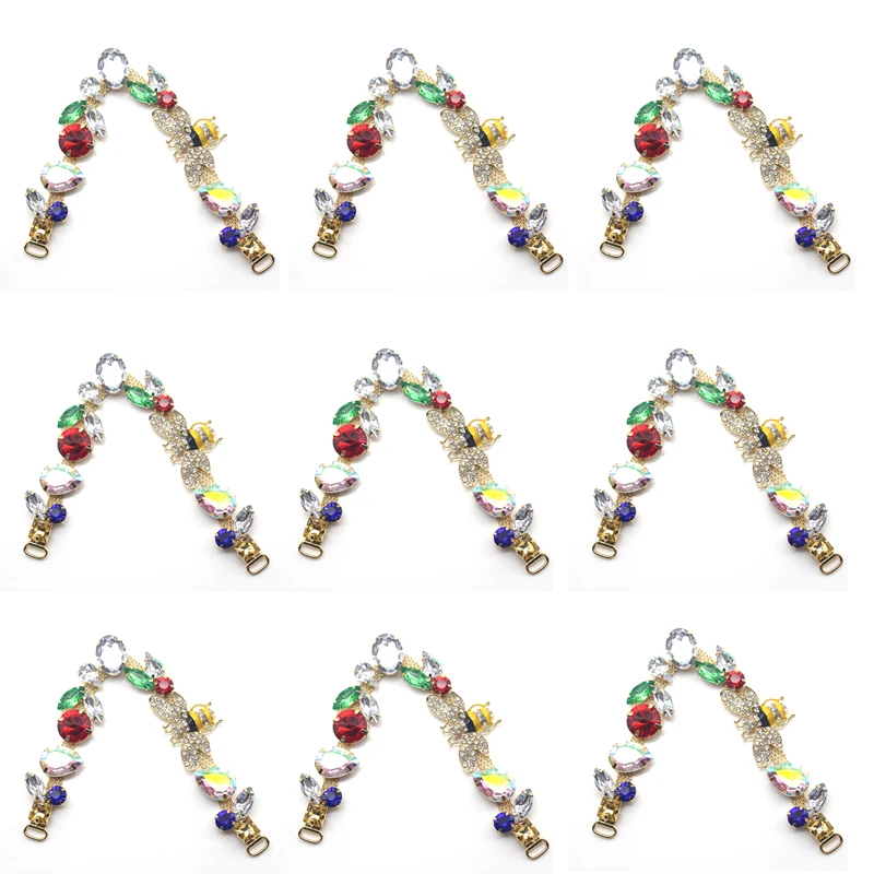 1PCS80 * 100 Fashion New Color Jewelry Accessories Metal Super Flash Large Diamond Women\'s Herringbone Slipper Chain Wholesale