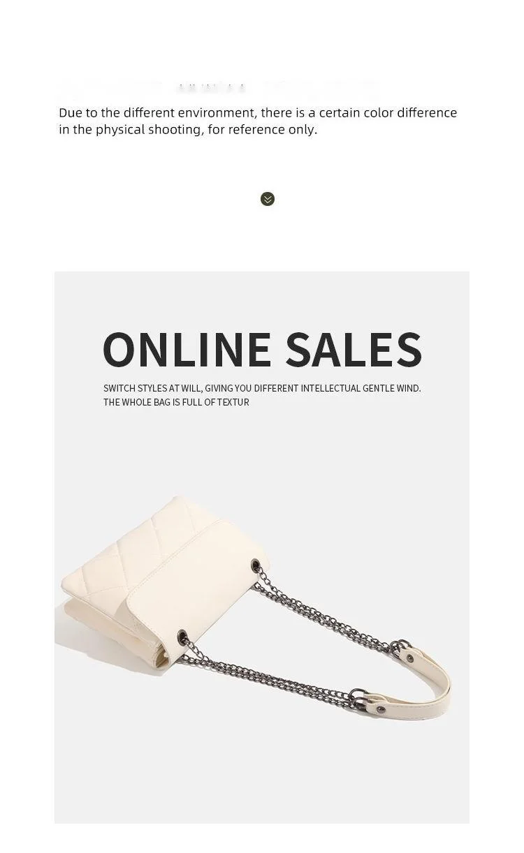 CHARHP&KEJNT borsa a tracolla quadrata piccola alla moda con catena a griglia di diamanti 2024 nuova da donna_voghion.com