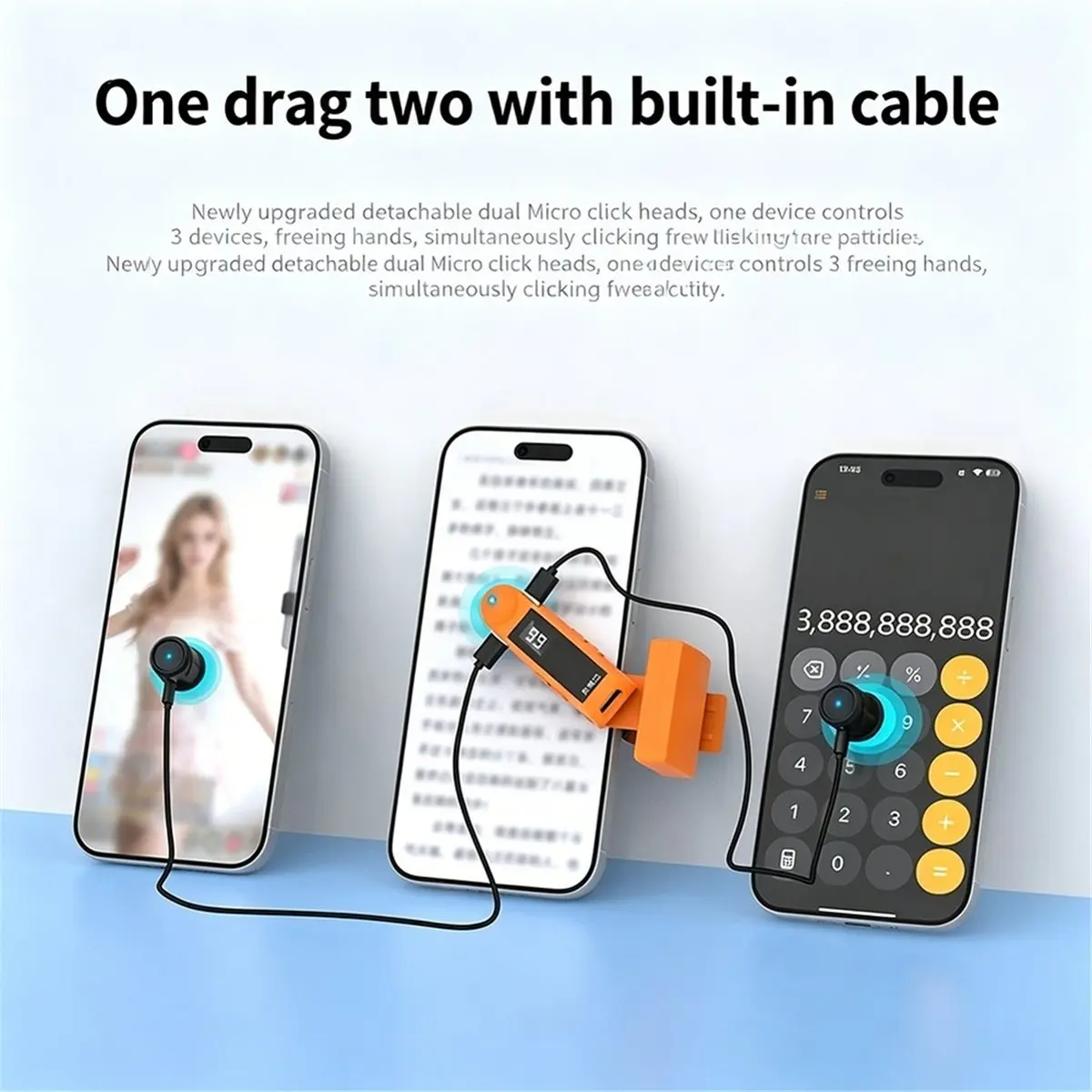 Auto Clicker Mobile Phone Screen Automatic Clickers Smarphone Touchscreen Clicker for Live Streaming Broadcast