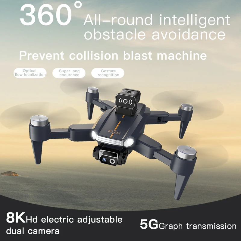 โดรน JS26 4K มืออาชีพพร้อมกล้อง HD 5G WiFi ป้องกันการสั่นไหว quadcopter มอเตอร์ไร้แปรง