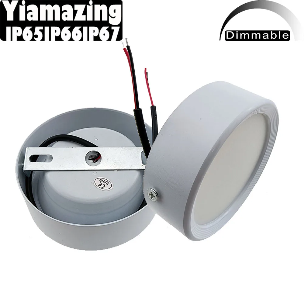 7W 9W 12W 15W 18W  220V IP65 IP66 Outdoor Waterproof LED Downlight Surface Mounted Kitchen Bathroom Wall Ceiling Lamp Spot Light