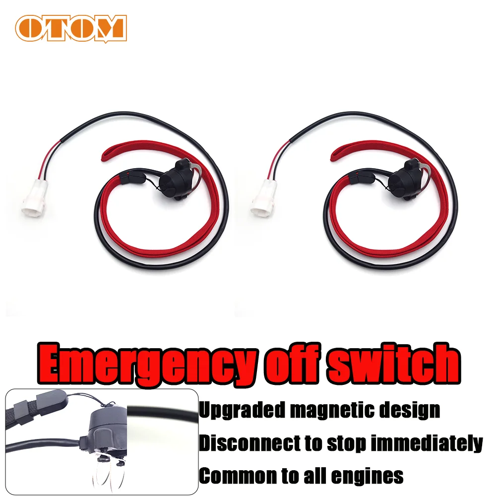 

OTOM Engine Urgent Emergency Kill Stop Switch Closed Safety Push Button for 2 stroke Pocket Mini Dirt Bike ATV Quad KTM CRF yzf