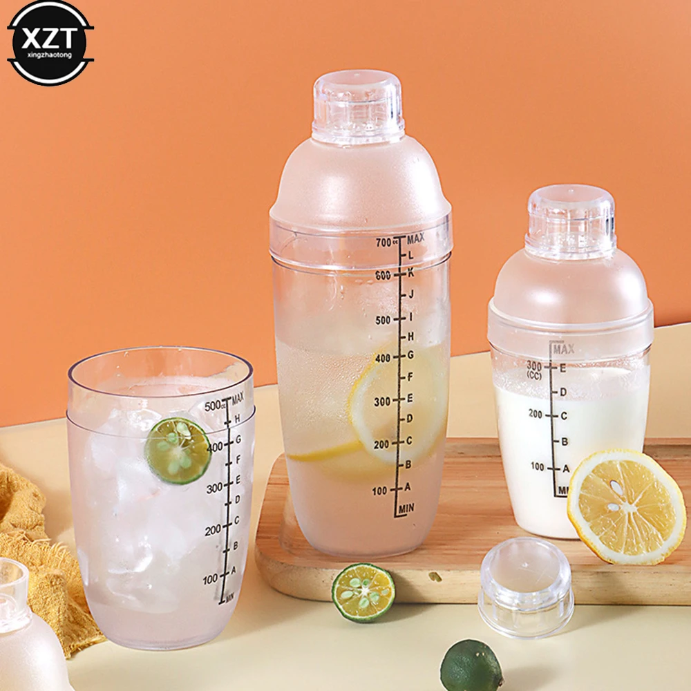 Coctelera de plástico para Bar, utensilios para el hogar, taza agitadora de plástico para vino, mezclador de bebidas, 1 piezas, 500ml/700ml