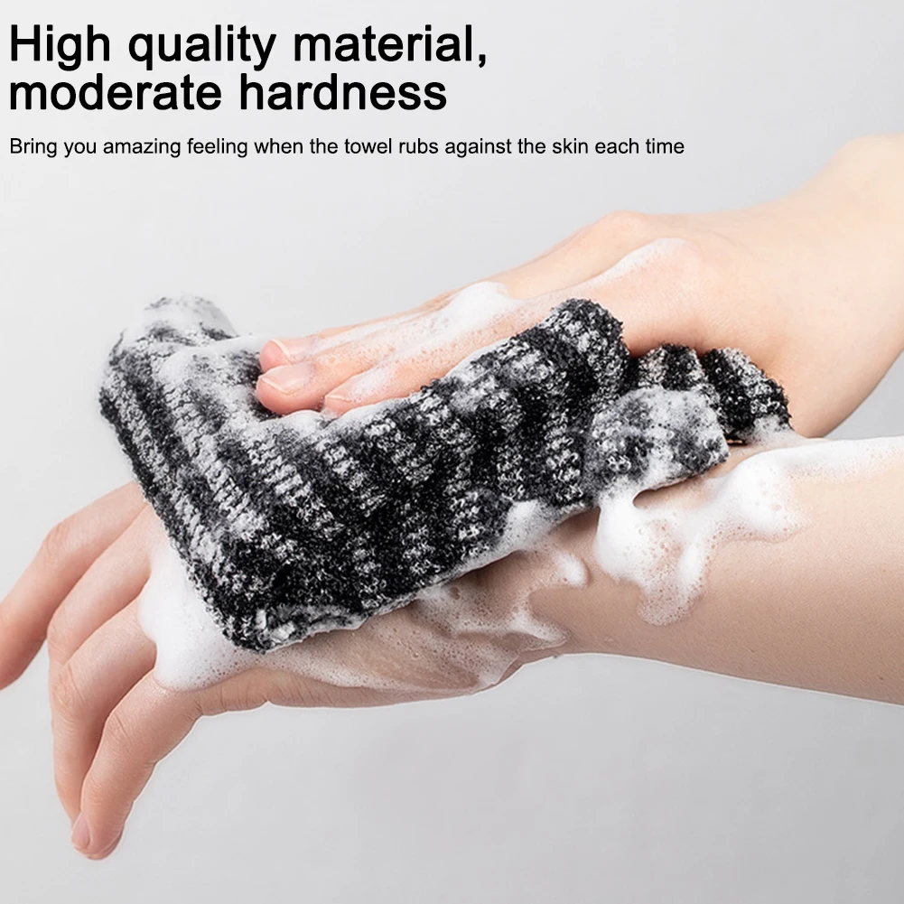 Toalha japonesa para esfregar, escova de banho para toalhas traseiras, esfoliante, esponja de chuveiro para o corpo, acessórios de banheiro, toalha de nylon