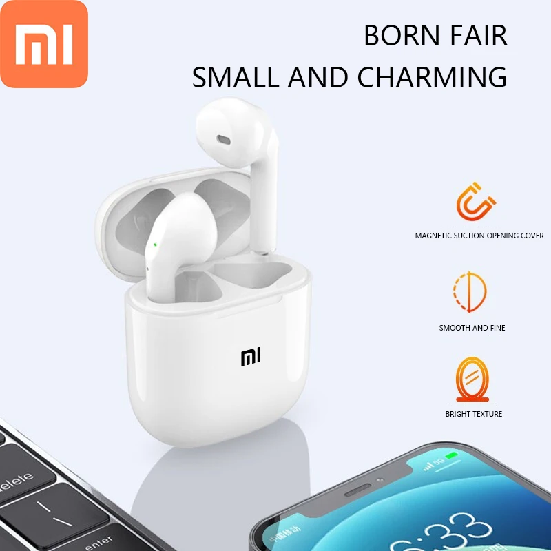 Xiaomi Noise Reducting Stereo Earphones Earbuds In Ear TWS Wireless Bluetooth Headset HiFi Headphones Sport Waterproof With Mic