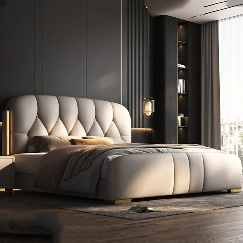 # Modern Bedroom Bed Queen Luxury King Size Sun Beauty European Bed Girls Design Sleeping Princess Safe Beliche Unique Furniture