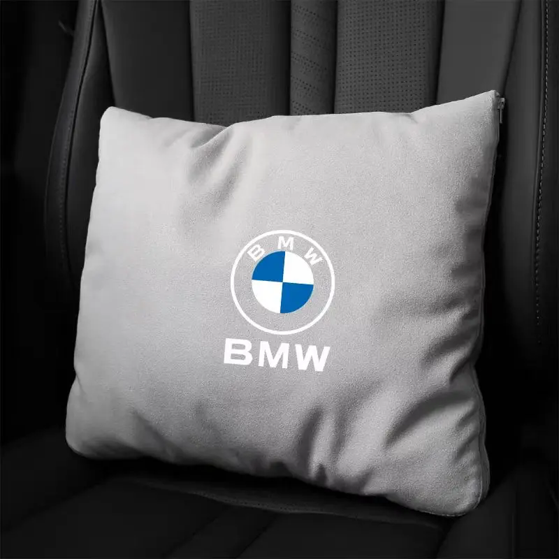 BMW bantal eksklusif, selimut, mobil dua dalam satu selimut eksklusif, lipat High-End AC di dalam mobil