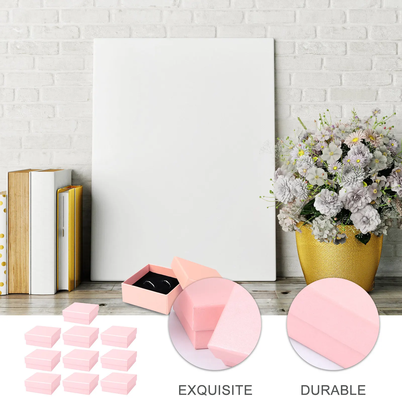 

10Pcs Retro Jewelry Box Small Storage Container Vintage Style Multi-Purpose Ornament Case for Earrings Rings Necklaces Bracelets