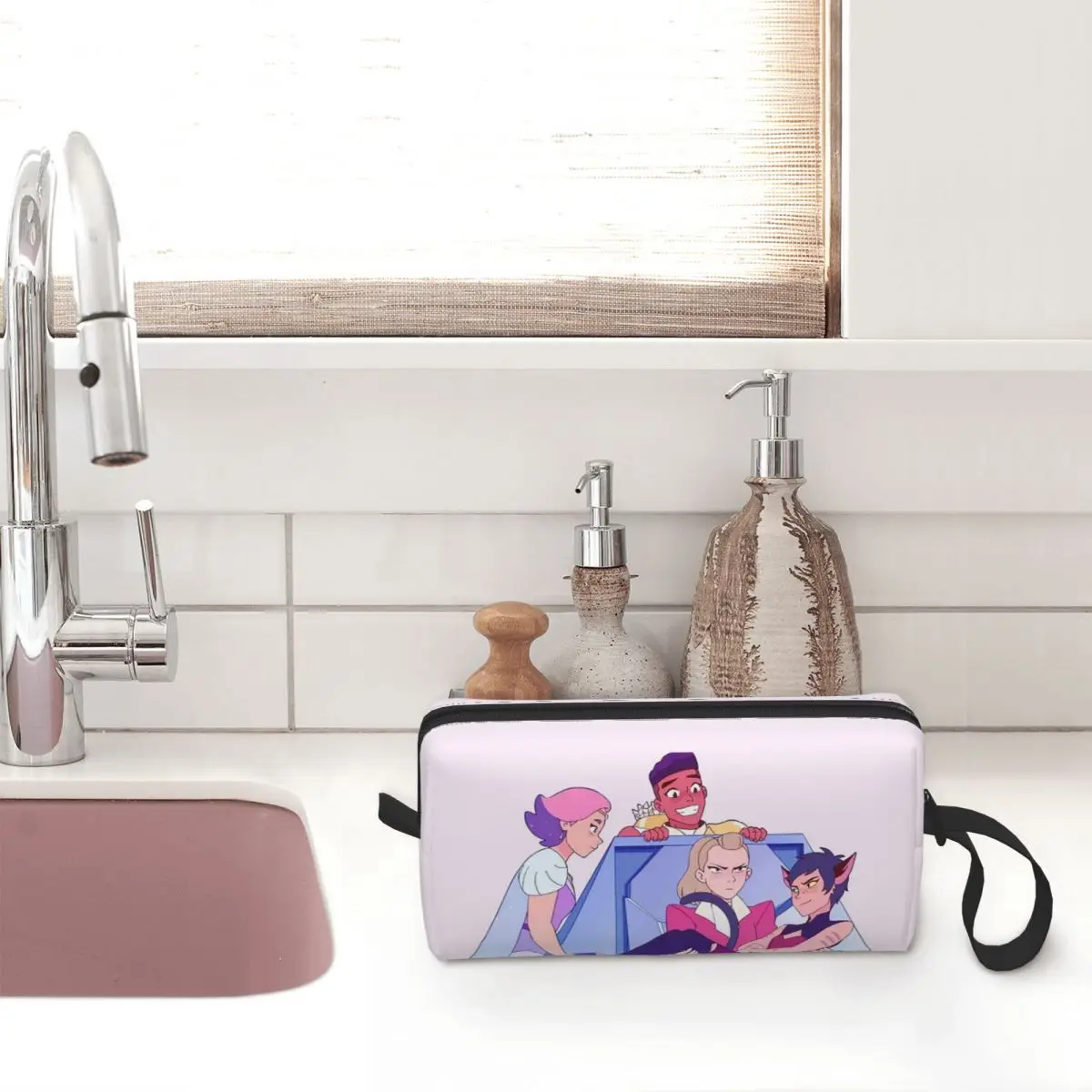 Best Friend Squad She-Ra And The Princesses Of Power Makeup Bag Cosmetic Organizer Toiletry Cosmetic Bag for Women Beauty Travel