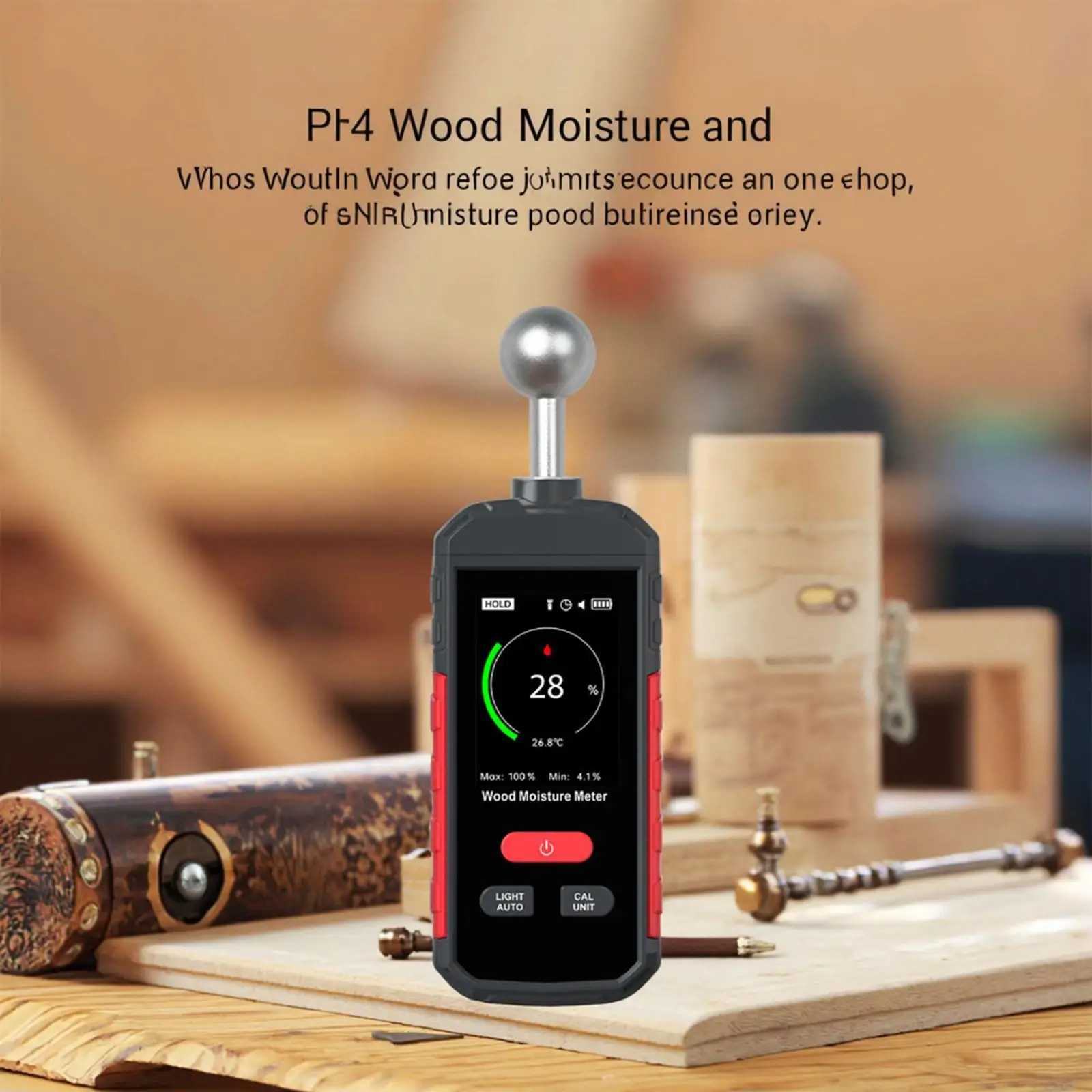 

Измеритель влажности Бесконтактный ручной тестер влажности Обнаружение влажности для пола Кирпичные стены Строительный материал Гипсокартон Дрова