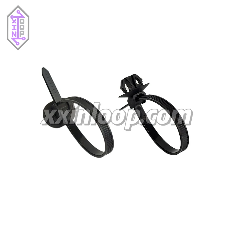 

156-00288 Комплект из 2 крепежных стяжек с фиксатором типа «елочка» и диском T50RFT7 PA66 225N для пучков кабелей Ø4-45 мм | Отверстие 6,5-7,0 мм | Кабель для панелей 0,8-7 мм