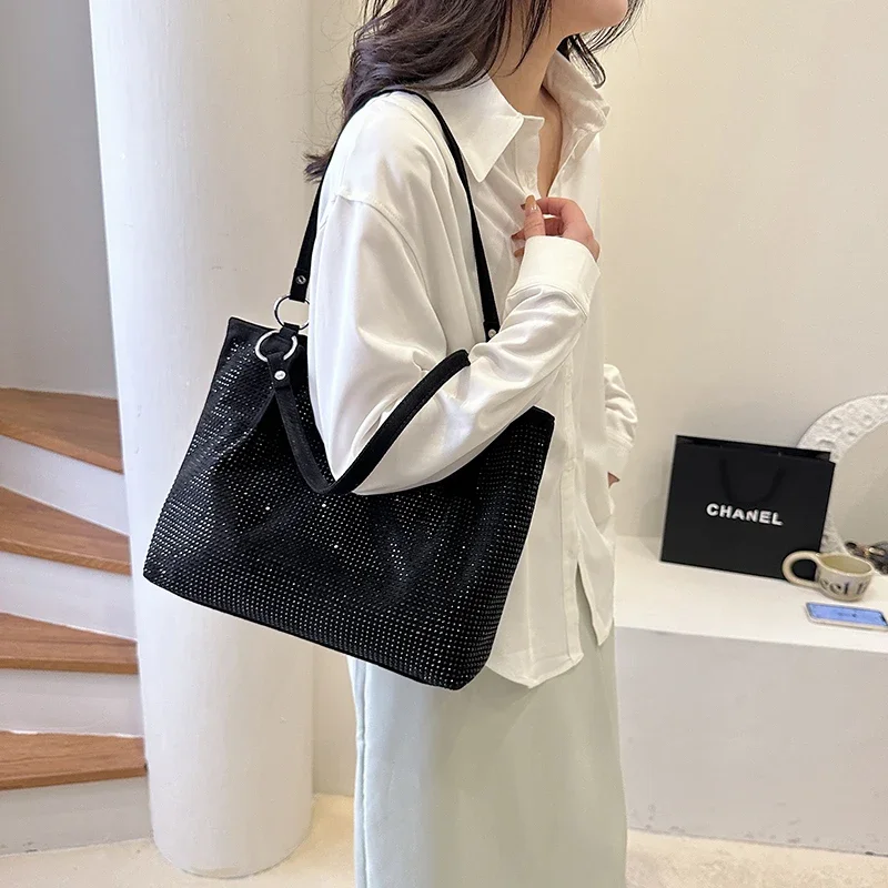 Women\'s Bags on Sale High Quality New Fashion Retro Solid Casual Tote Advanced Sense Messenger Bag Large Capacity Handbag