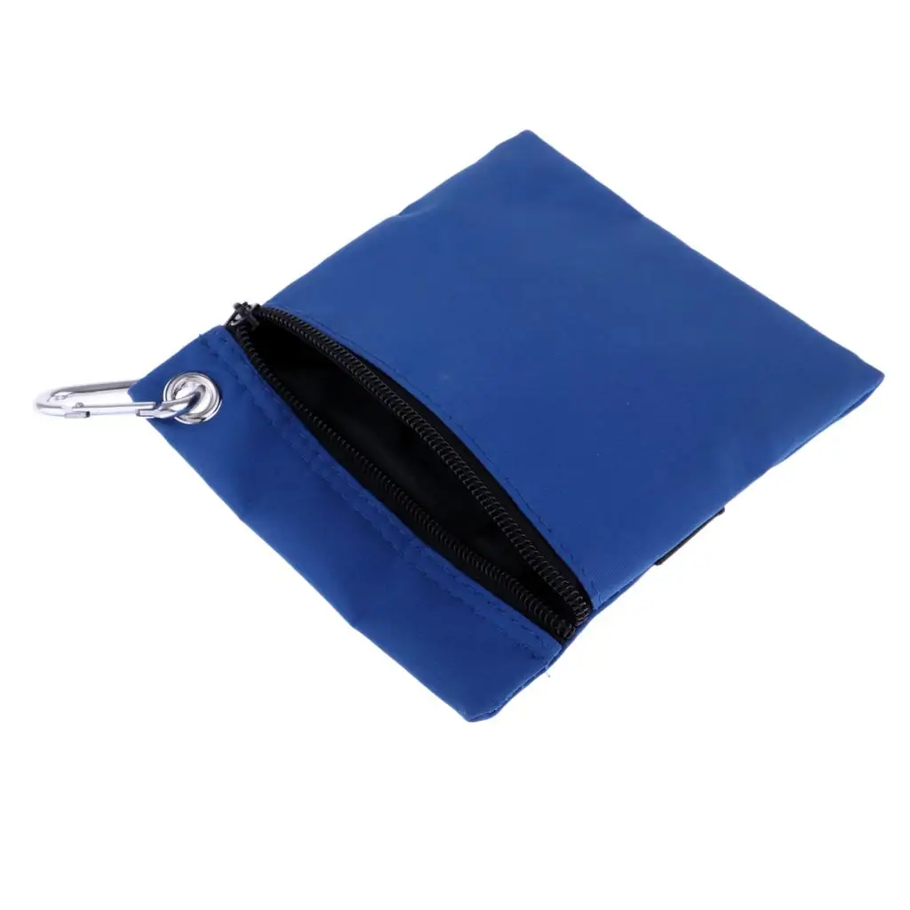

Golf Tee Ball Pouch Elastic Holder Zippered Organizer Container Carrier Case for Golf Training Accessories
