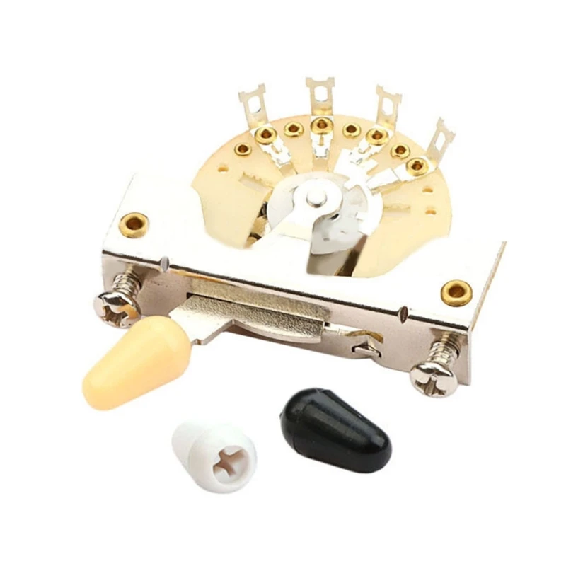 

F1FD Heavy Duty 3 Way Electric Guitar Pickup Lever Guitar Pickup Selector for Guitar with 3 Plastic Tip