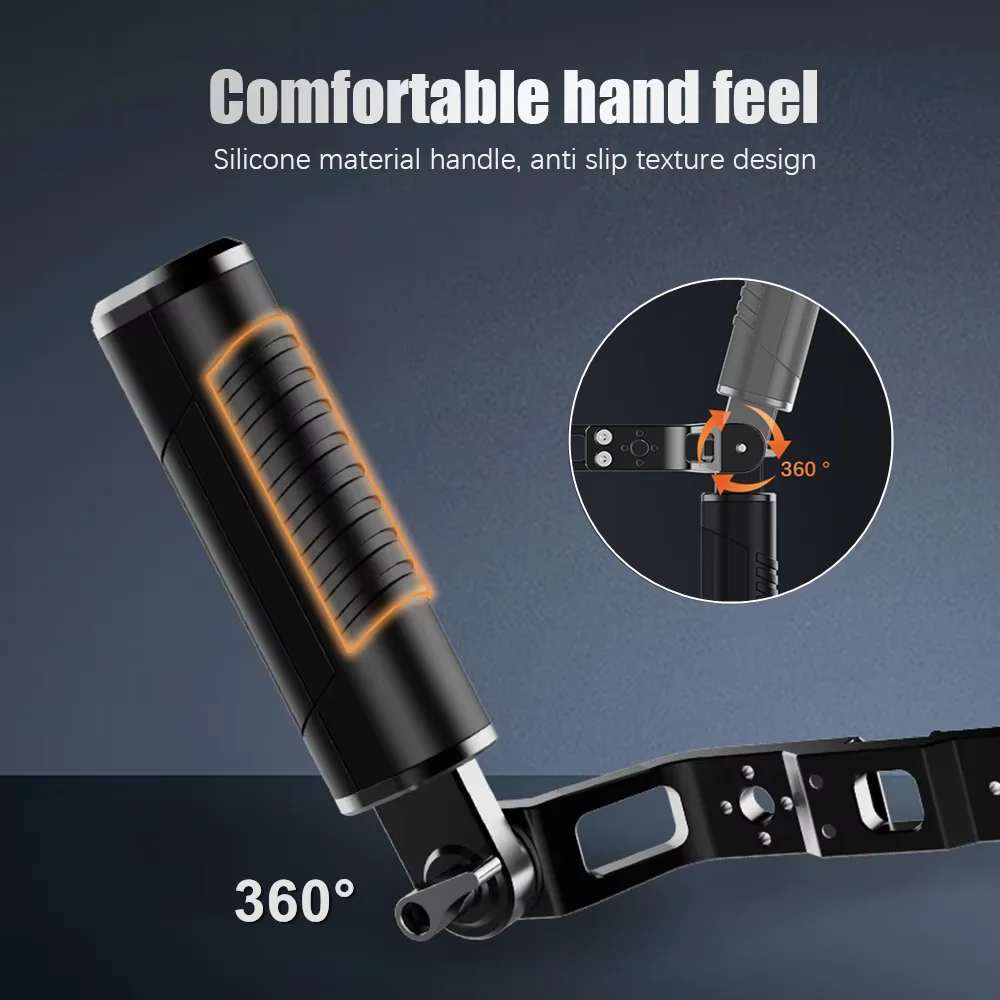 Impugnatura regolabile con giunto cardanico compatibile con DJI RS4/RS4 PRO/RS3 Mini/RS3 /RS3 Pro/RS2 Gimbals L Staffa Accessori