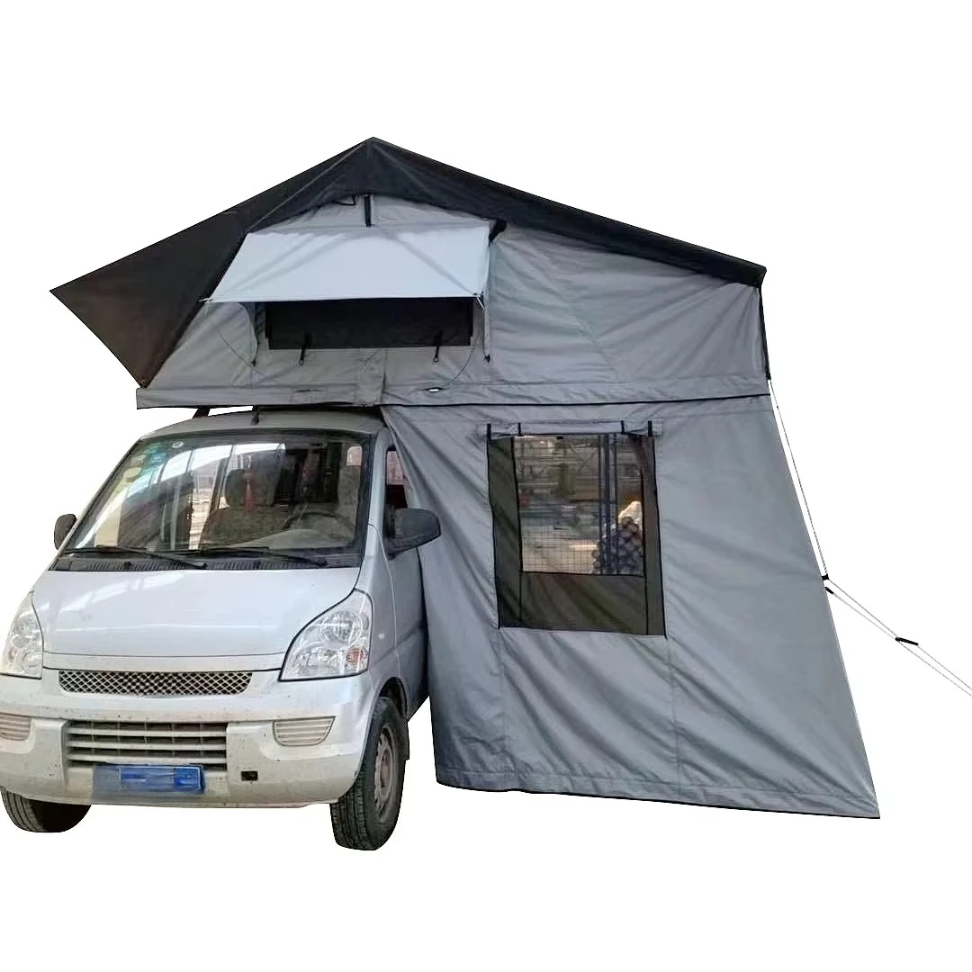 

Waterproof 4WD Offroad Car Camping Roof Top Tent From Roof Tent Factory Ready to Ship with Sun Shelter