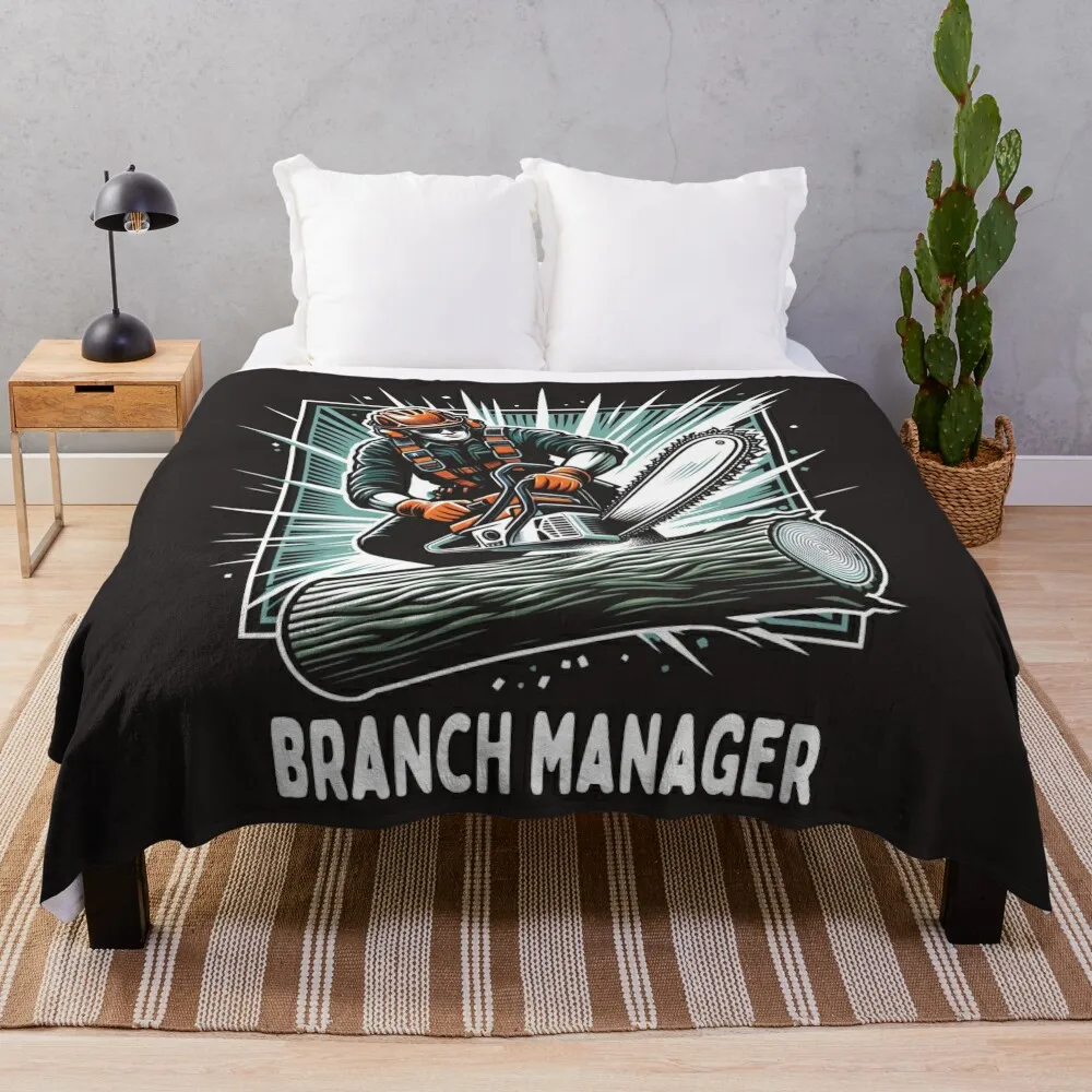 

Tree Surgeon Art for Tree Trimmer: Branch Manager Arborist Throw Blanket Cute sofa bed Plaid Blankets