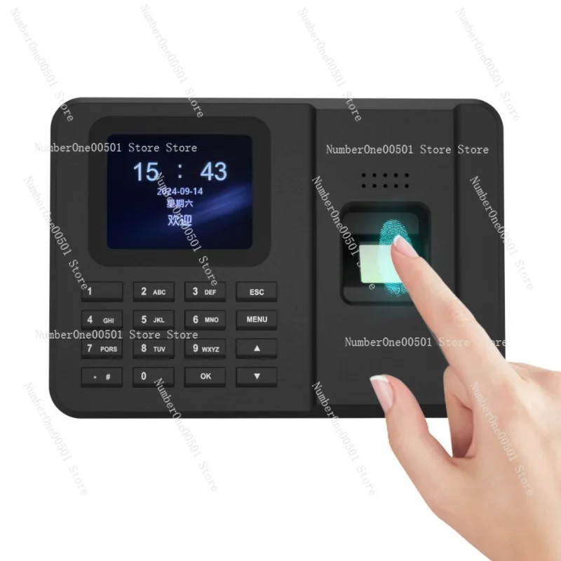 

Fingerprint Attendance Machine with USB Download and Export Reports Touchless Check-in Device for Office