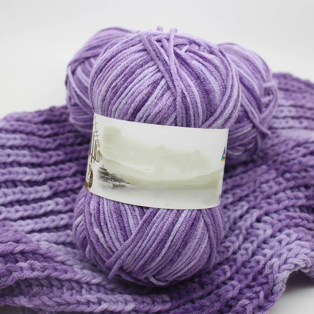 5-strand Knitting Yarn DIY Hand-knitting Crocheting Milk Cotton Thread for Baby Sweater Shawl Socks Beret Crochet image 2