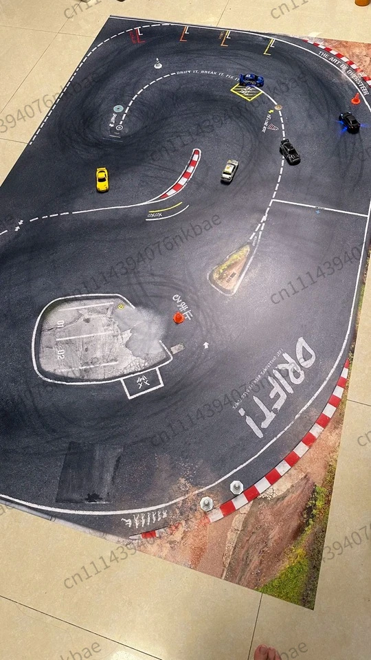 1/28 Scale Mini-Z RC Drift Track Realistic Professional Circuit for RW00 DRZ GLD BMX Mini RC Racing Cars