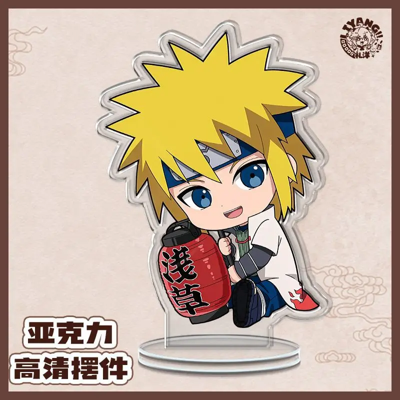 ناروتو أنيمي الطرفية حامل الدمى ناروتو ميناتو كاكاشي ساسوكي هيناتا ساكورا نموذج ثنائي الأبعاد اللعب حامل الوقوف