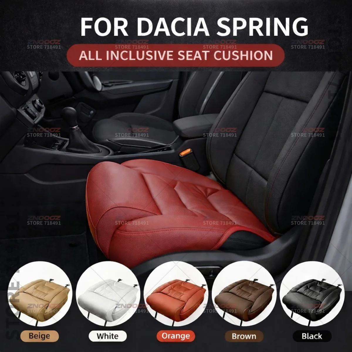 For Dacia Spring Car Seat Leg Support Extension Seat Cover Memory Foam Extender Cushion Interior Accessories