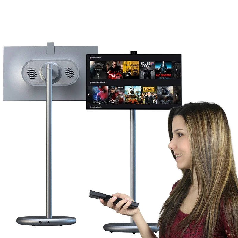 

Factory OEM Movable Mini Televiseurs Smart Tv Portable TV Screen Smart LCD Display 27 Inch 6+128Gb Television Smart Tv