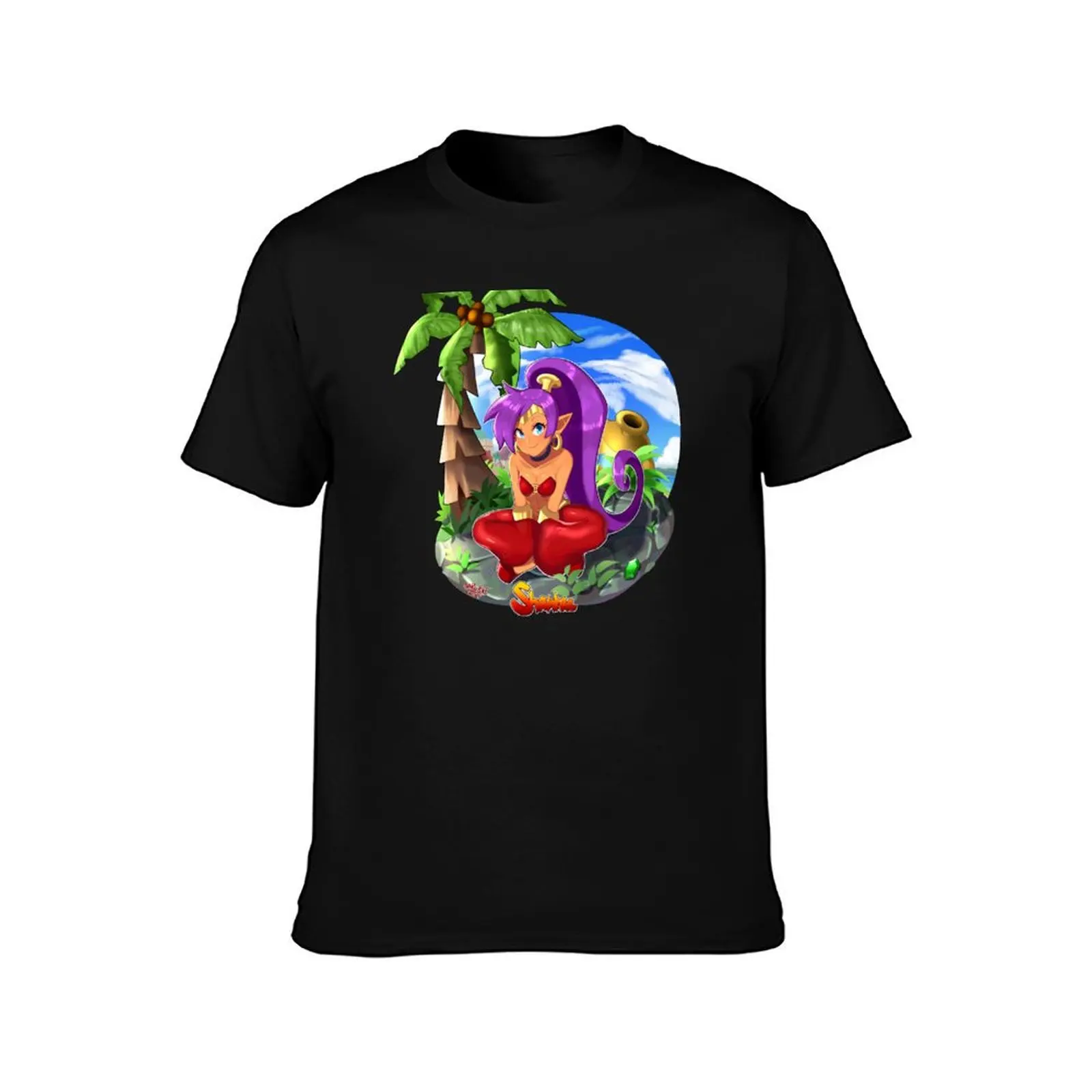 Shantae! T-Shirt black cotton t-shirt plain for man package t shirts for man cotton soft t shirt for man T-shirt