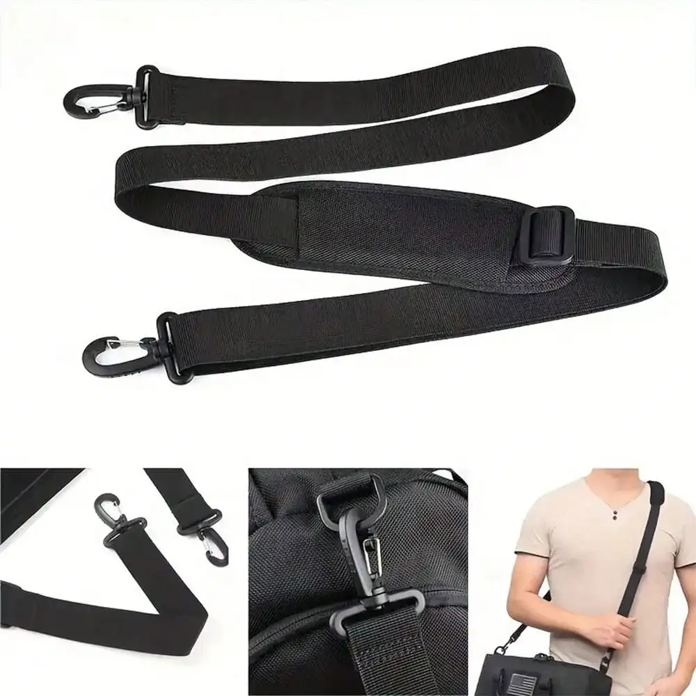 Black Minimalist Shoulder Bag Shoulder Strap, Fashionable Nylon Shoulder Strap,Widening Pressure Reducing Shoulder Strap