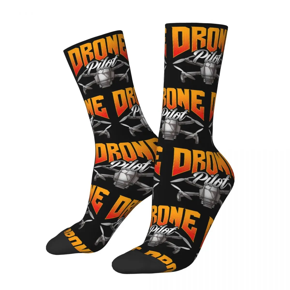 Drone Pilot Quadcopter Operator Accessories Socks Cute Gifts for Unisex Drones Flying Quadrocopter Lover Sports Socks