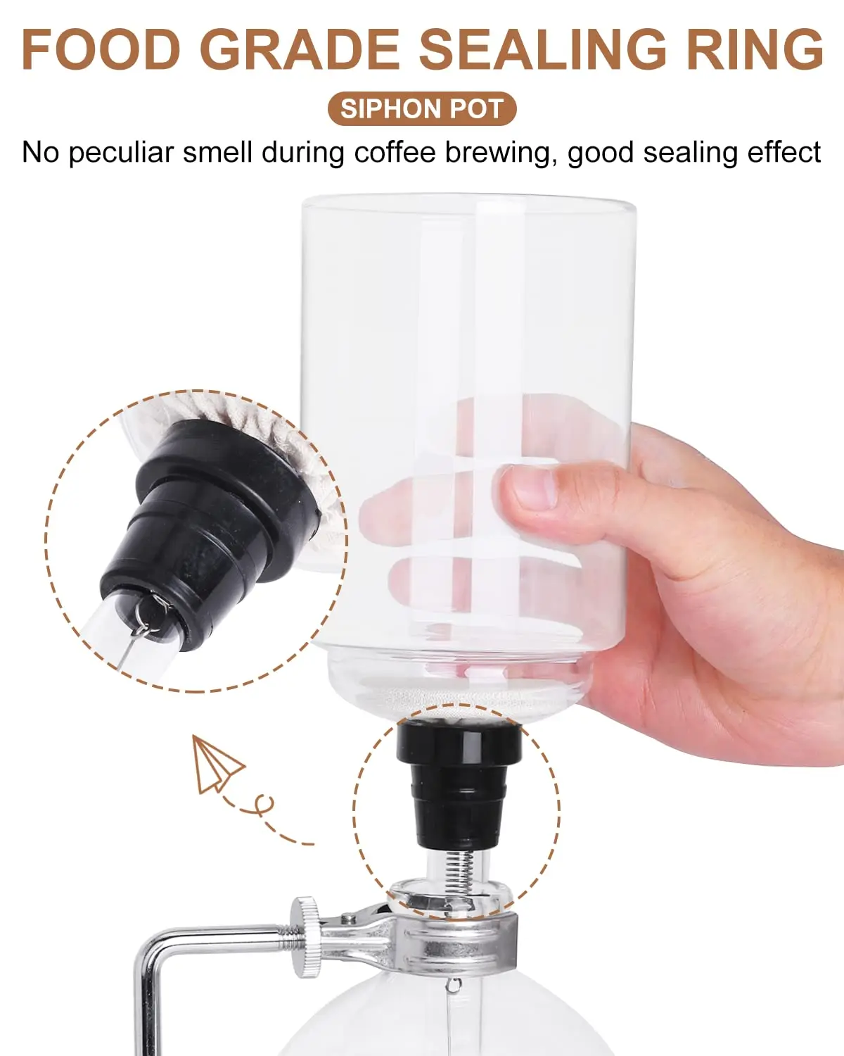 High Quality Siphon Coffee Pot Set Household Belgian Vacuum Traditional Easy to Clean Coffee Maker Machine