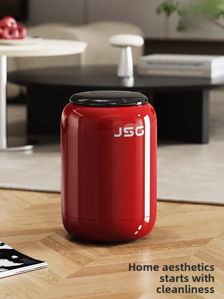 

Large Capaci Household Tra Can for Kitchen Batoom Bedroom Living Room Paper Basket Waste Bin Sanitary Buet High Aesth...