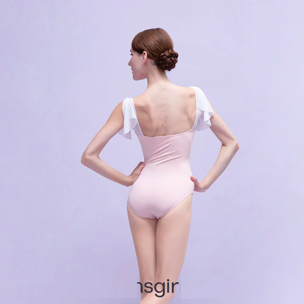 Ballet Leotard Women Swan Print Gymnastics Clothes Adult Aerial Yoga Practice Tights Stage Costume Classical Dance Costume