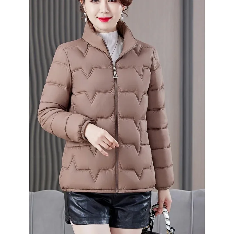 2025 New Ultra-Light Thickened down Jacket Cotton-padded Clothes Women clothes Middle-aged Women Dress Cotton-Padded Coat Win...