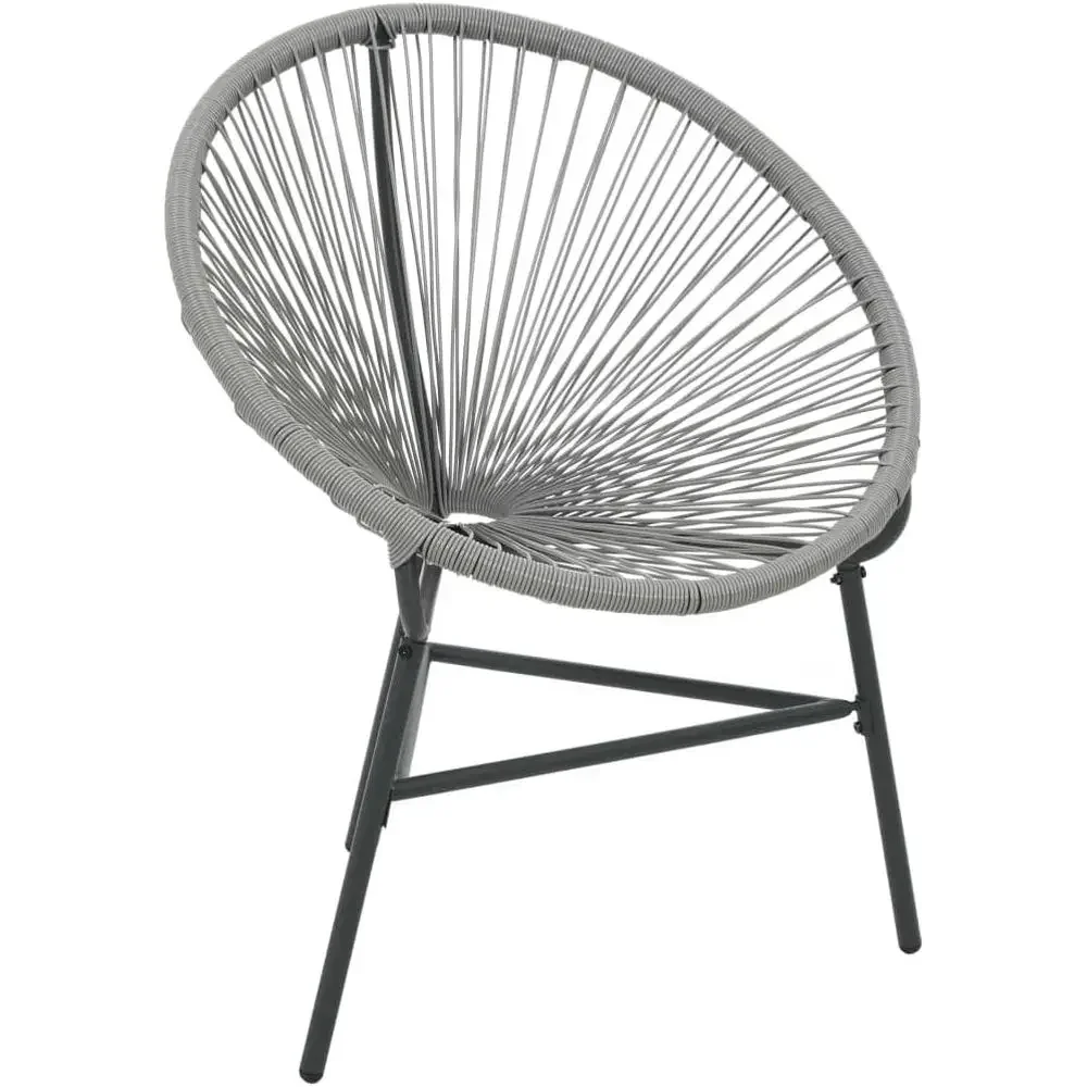 

Water-Resistant Poly Rattan Outdoor Chair with Powder-Coated Steel Frame for Patio and Garden
