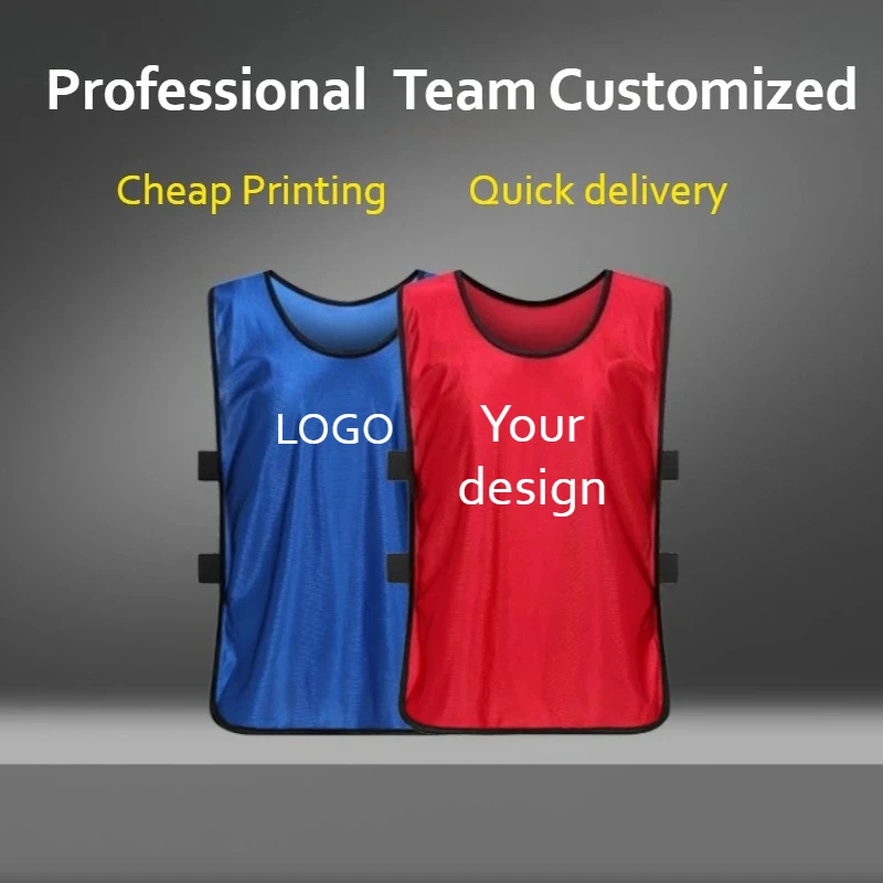 Children Basketball Football Training Clothing Customized Advertising Printed Logo On Activity Vest Pattern Vest Men And Women