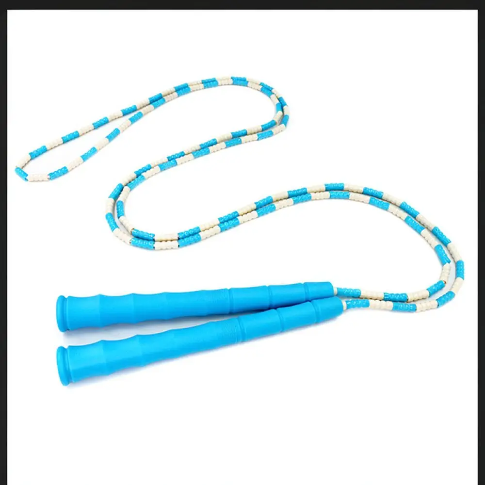 Adjustable Skipping Rope For Kids Training Soft Bead Structure Portable Fitness Tool School Daily Exercise Sports Equipment