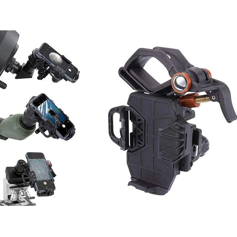 Celestron NexYZ 3-Achsen-Universal-Smartphone-Adapter, mobil, geeignet für astronomische Teleskope, Ferngläser, Mikroskope, Visiere – Detail 1