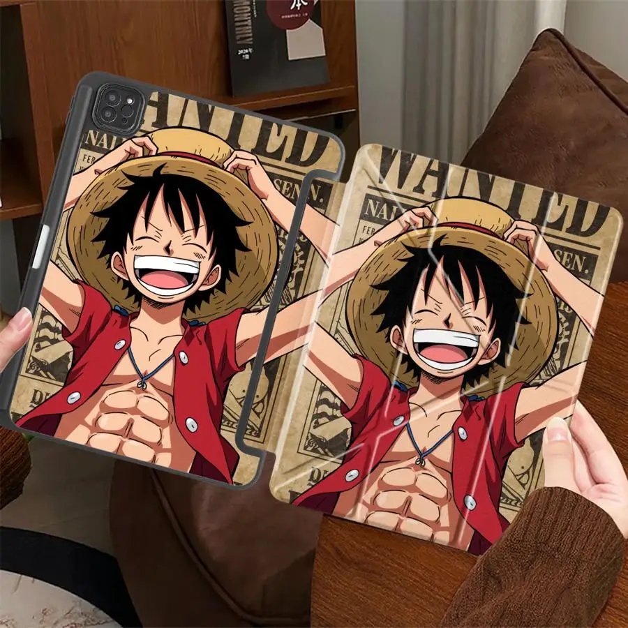 One Piece Luffy Tablet Case For iPad Pro 2025 Mini 6 7 Air 4 5 M3 M2 1 2 M4 11inch Pro 11th 10th 9th 8th 7th 12.9inch Holder
