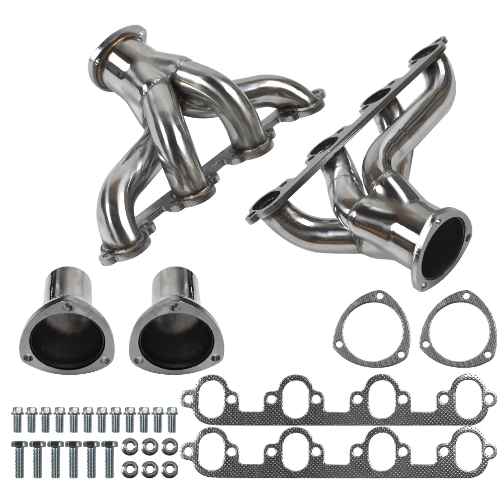 For Ford Big Block 429 460 7.0L 7.5L 1968-1977 Shorty Exhaust Headers Stainless