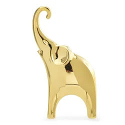 Wuli&baby Stainless Steel Elephant Brooches For Women Unisex High Quality 2-color Animal Casual Party Brooch Pins Gifts