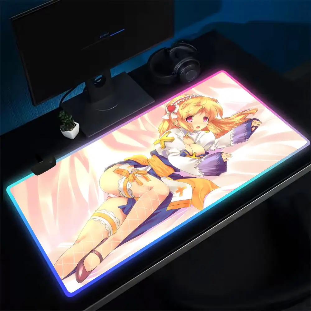 

Anime Ragnarok Online Mouse Pad Anime Gaming Mouse Pad LED Table Pads Backlit Rubber Desktop XXL RGB Desk Mats