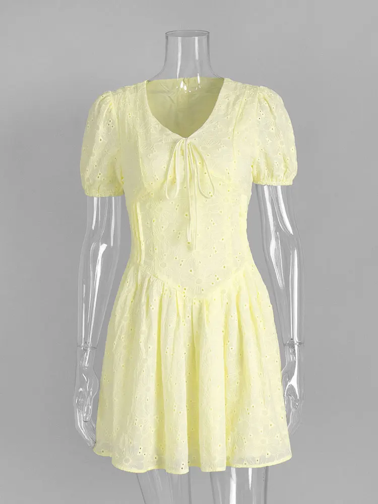 Tossy Yellow Lace-Up Printed Mini Dress Women's V-Neck Slim Short Sleeve Elegant Commute Bandage Dress Evening Ladies Clothes - AliExpress 200000345 Tossy Yellow Lace-Up Printed Mini Dress Women's V-Neck Slim Short Sleeve Elegant Commute Bandage Dress Evening Ladies Clothes - AliExpress 200000345