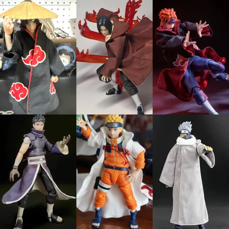 

Коллекционная фигурка ручной работы в масштабе 1/12: классические персонажи японского аниме, мини-халат и бамбуковая шляпа в едином стиле для аксессуаров к фигуркам SHF