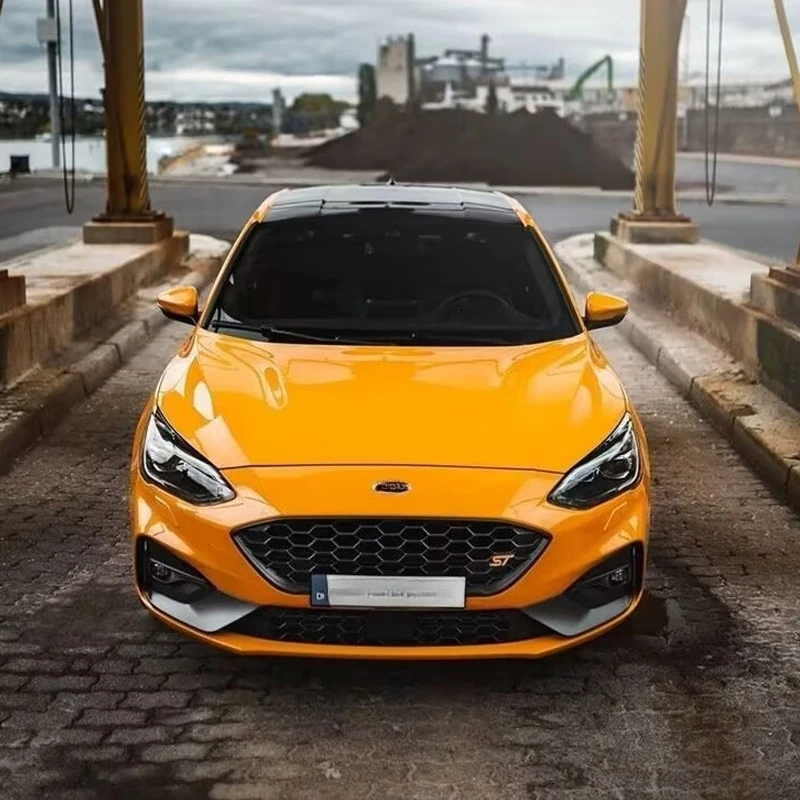 لفورد فوكس MK4 ST ST-Line 2019 2020 سباق السيارات الأمامي البليت المصد العلوي والسفلي مصبغة تجميل شواء اكسسوارات السيارات ضبط #5