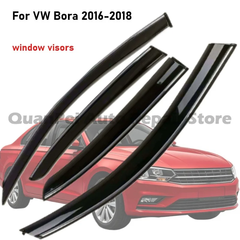 Well-made rain guards For VW Bora 2016-2018, original match anti deform, durable for protection and decoration
